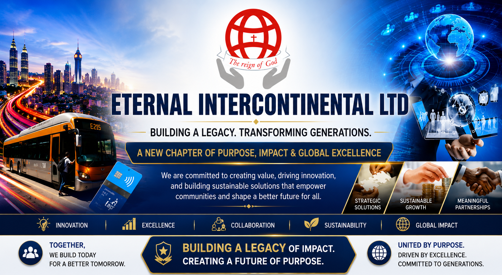 Eternal Intercontinental legacy and global excellence banner